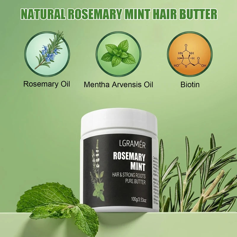 Rosemary Mint Hair & Strong Roots Curly - Natural Hair Growth & Damage Repair Treatment for Stronger, Healthier，Cleansing Hair Peaceful Pleasures Health and Wellness