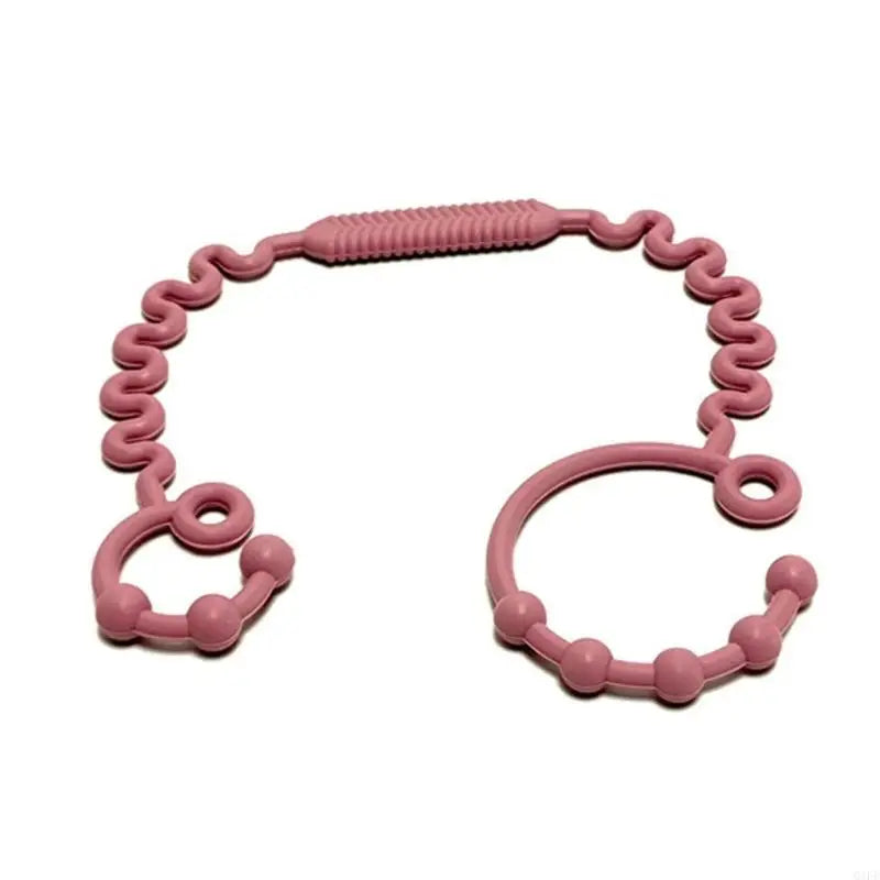 Silicone Baby Teether Pacifier Holder & Bottle Tether Clip