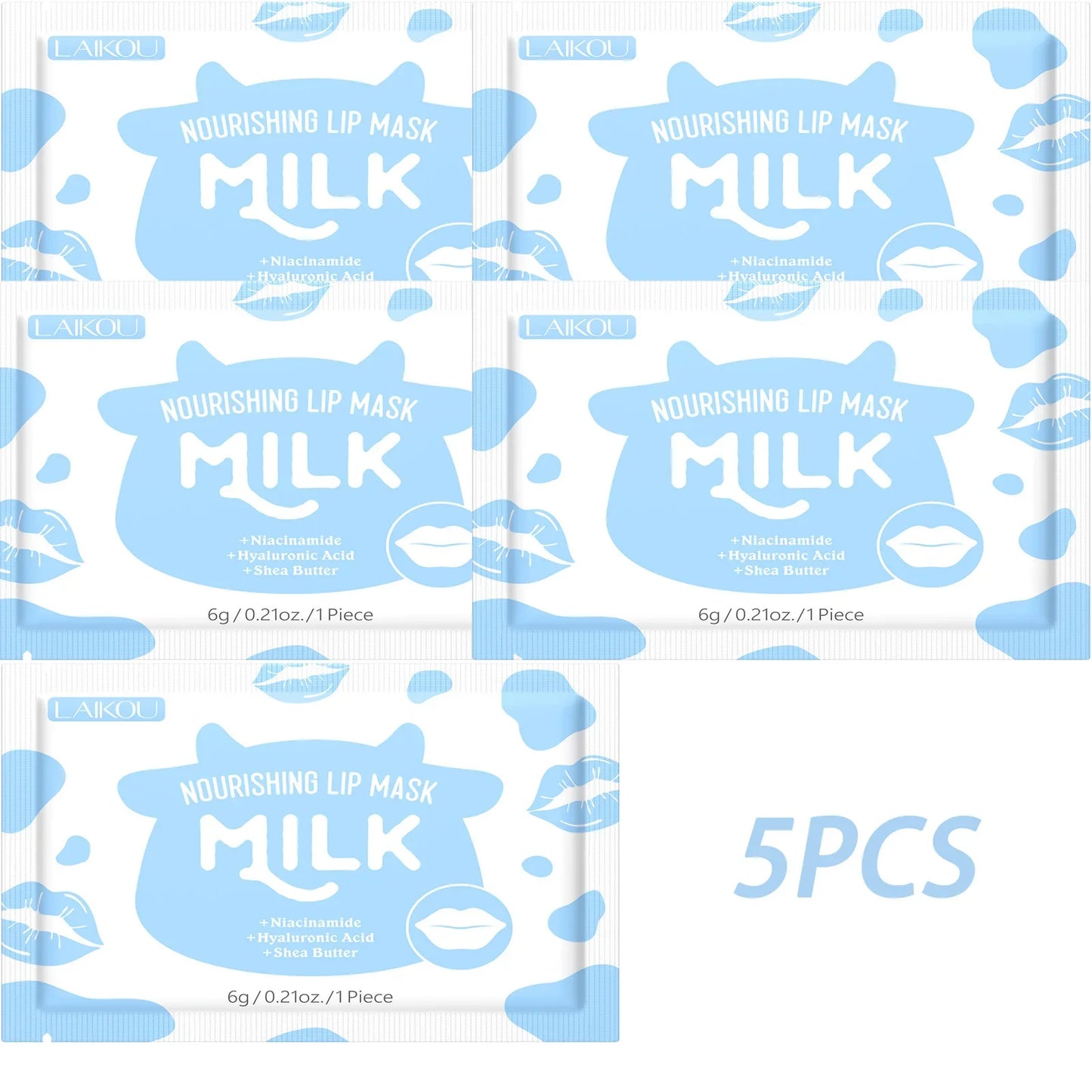 Laikou Milk Collagen Lip Mask – Hydrate, Repair & Smooth Lines