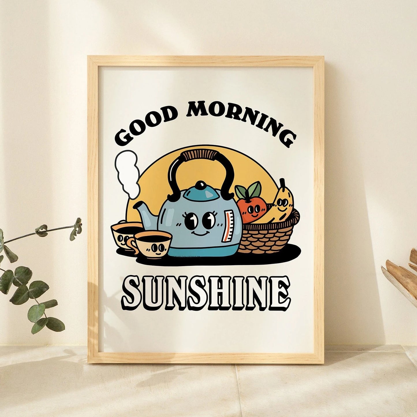 Funny Cat Canvas Wall Art | Spaghetti & Espresso Kitchen Decor