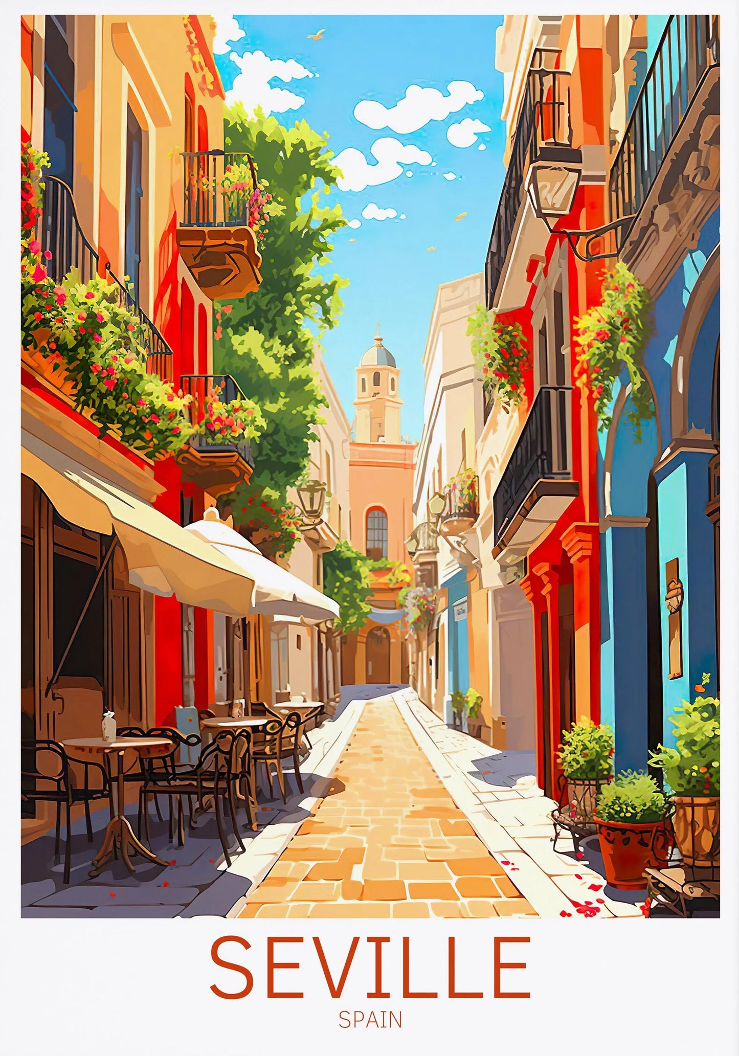 Spain Travel Poster Canvas Print | Barcelona Madrid Granada Wall Art Canvas Wall Art Peaceful Pleasures Health and Wellness