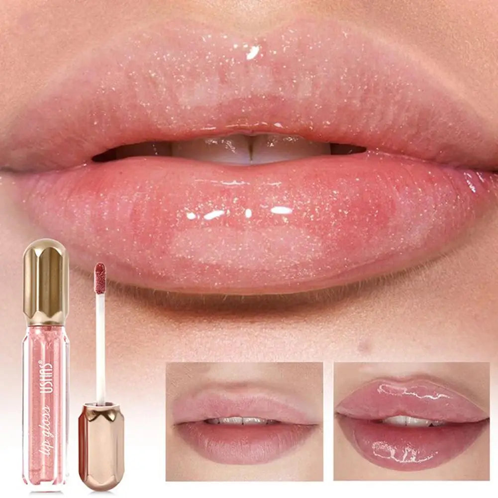 Mirror Pearl Lip Gloss – Waterproof Glitter Lip Tint & Glaze