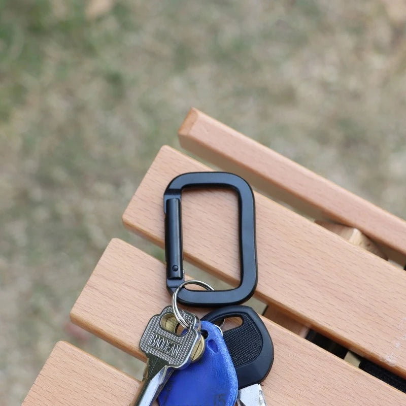 2-Pack Aluminum Carabiner Spring Snap Clip Keychain Camping Hiking Carabiner Keychain Clip Peaceful Pleasures Health and Wellness