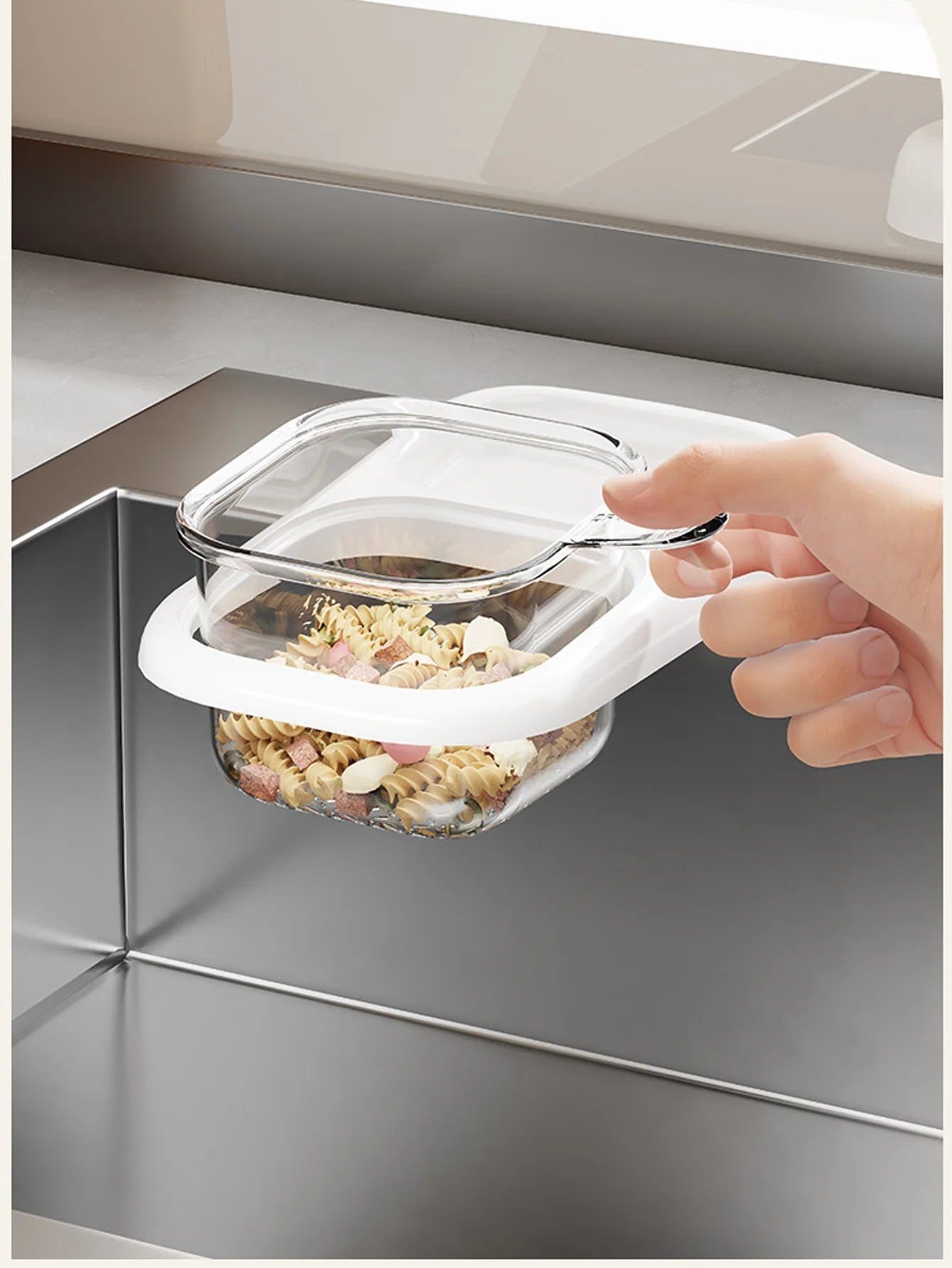 1pcs Kitchen Sink Drain Basket Suction Cup Sink Filter Rack Leftovers Soup Food Drainer Shelf Kitchen Shelf Peaceful Pleasures Health and Wellness
