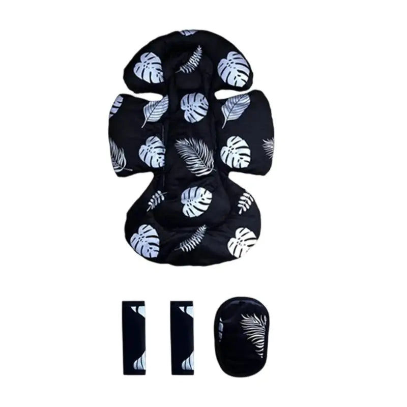 Baby Stroller Cushion Set – Soft Seat Pad & Shoulder Belt Cover