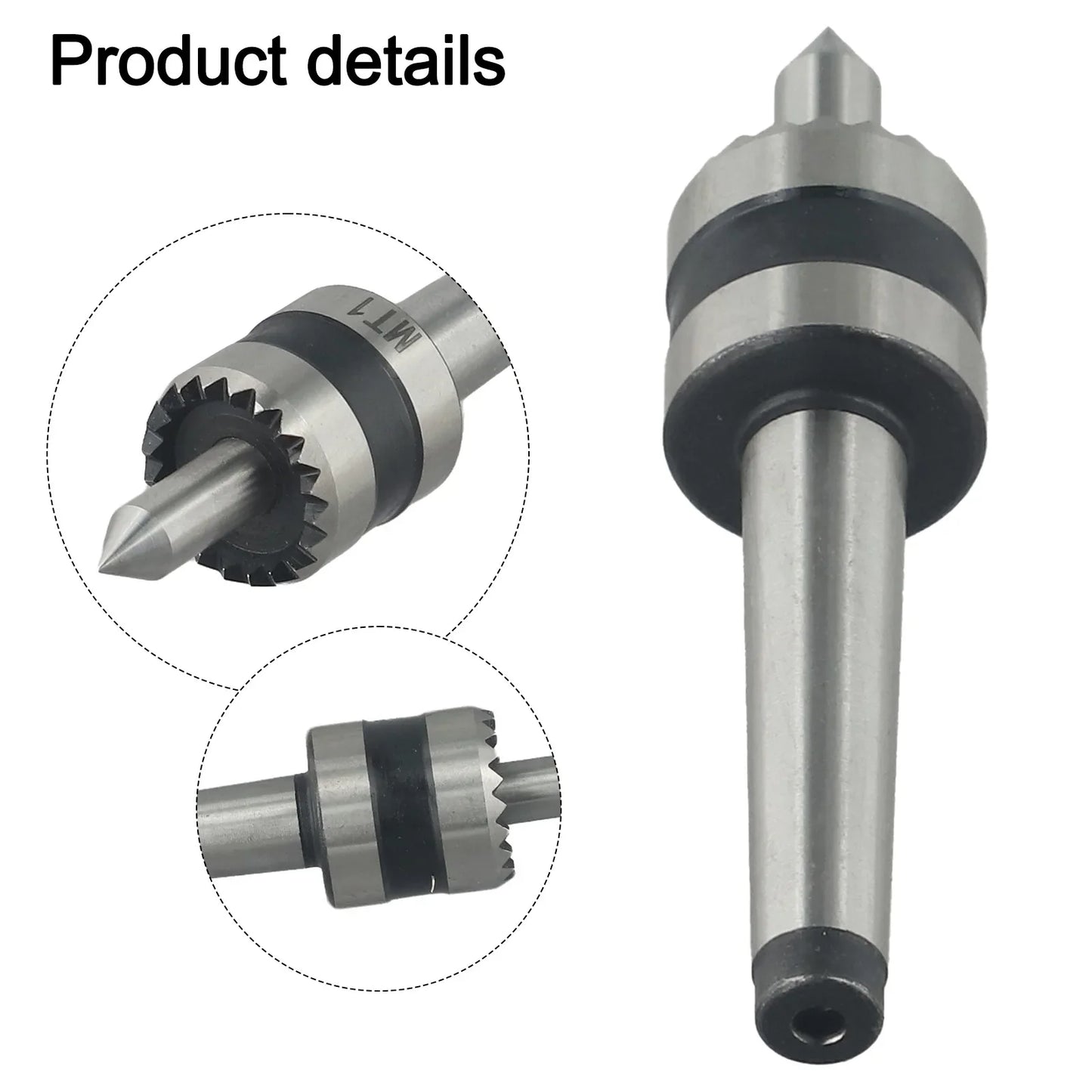Crown Multi-Tooth Lathe Drive Center MT1/MT2 Spring-Loaded
