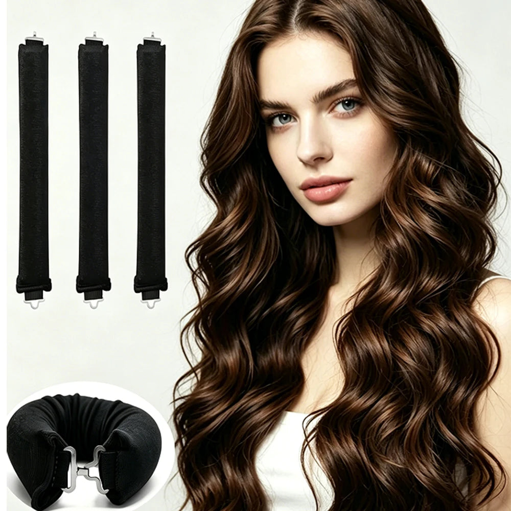 Heatless Hair Curling Headband | Soft Flexi Rollers No Heat