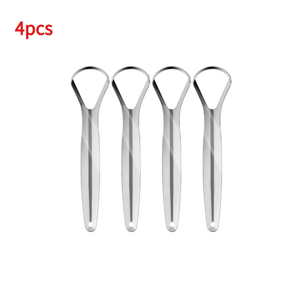 Stainless Steel Tongue Scraper – Reusable Fresh Breath Tool