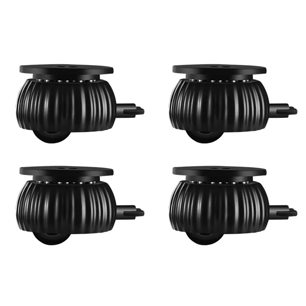 4-Pack Self-Adhesive 360° Swivel Furniture Caster Wheels