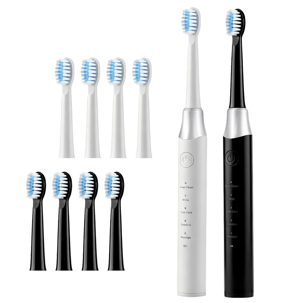 AFDEAL Sonic Electric Toothbrush – 5 Modes, IPX7, 4 Heads