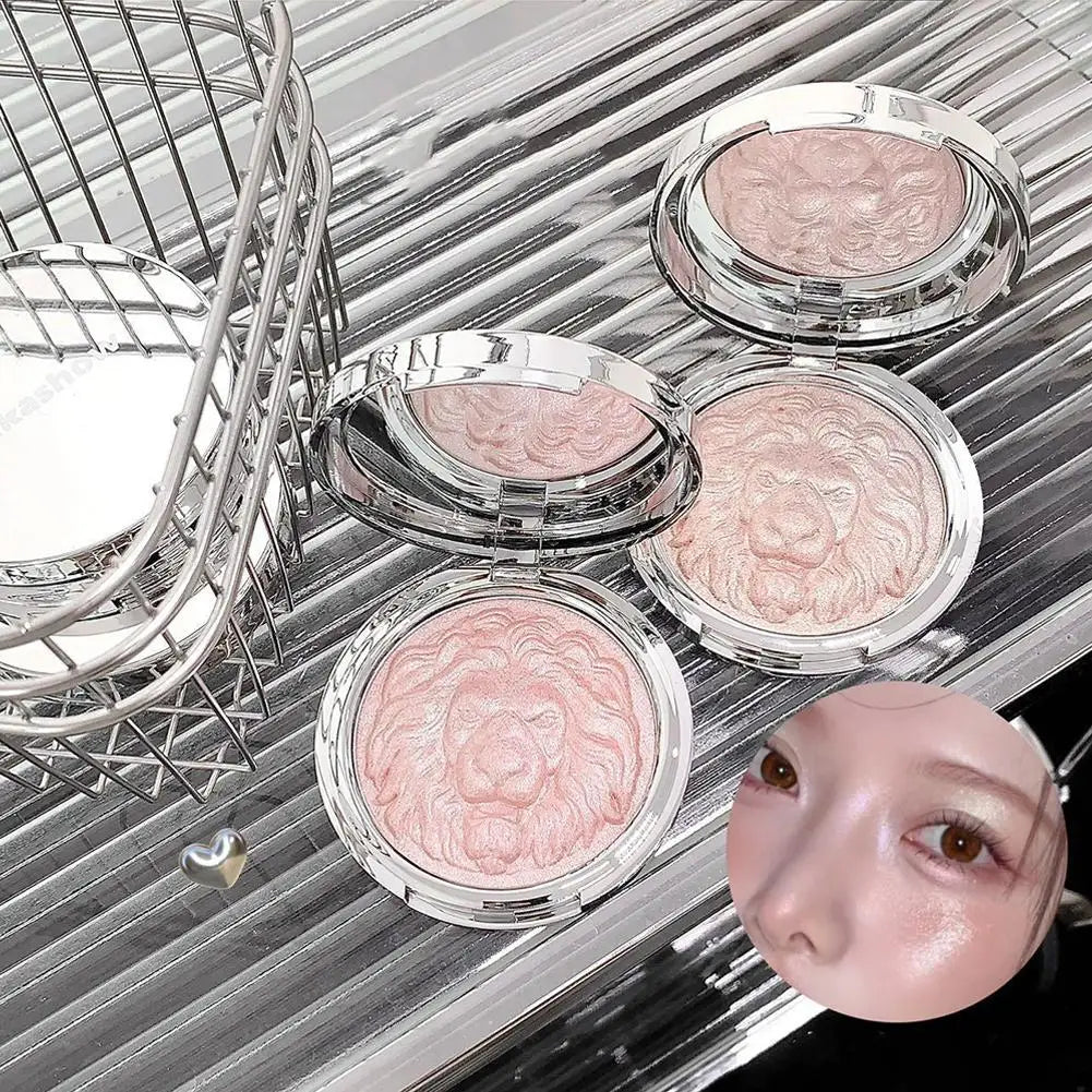 Moonlight White Highlighter Palette Shimmer Diamond Brighten Contour Blush Natural Long-lasting Daily Face Makeup Cosmetics Peaceful Pleasures Health and Wellness