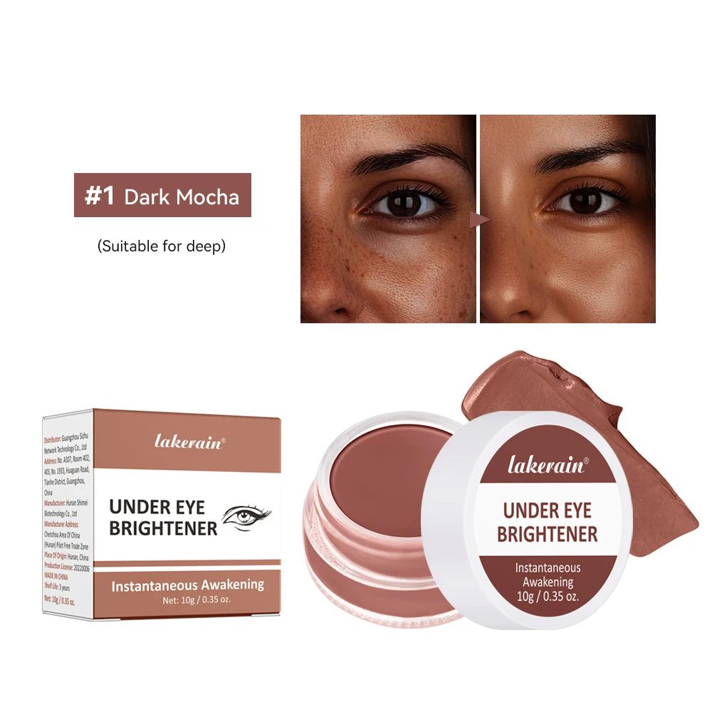 Lakerain Eye Concealer Brightener Cover Dark Circles Nourish Skin Correcting Makeup Nude Tan Shades Long Lasting Cosmetics Peaceful Pleasures Health and Wellness 01 Dark Mocha