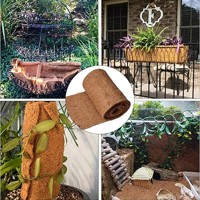 Natural Coconut Coir Fiber Liner Mat | Basket, Planter & Pet Carpet