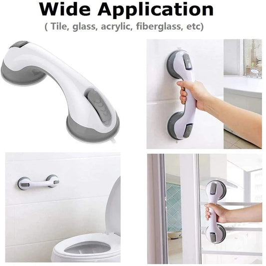 No-Drill Suction Cup Grab Bar | Bathroom Safety Handle 1–2 Pack Bathroom Grab Bar Peaceful Pleasures Health and Wellness