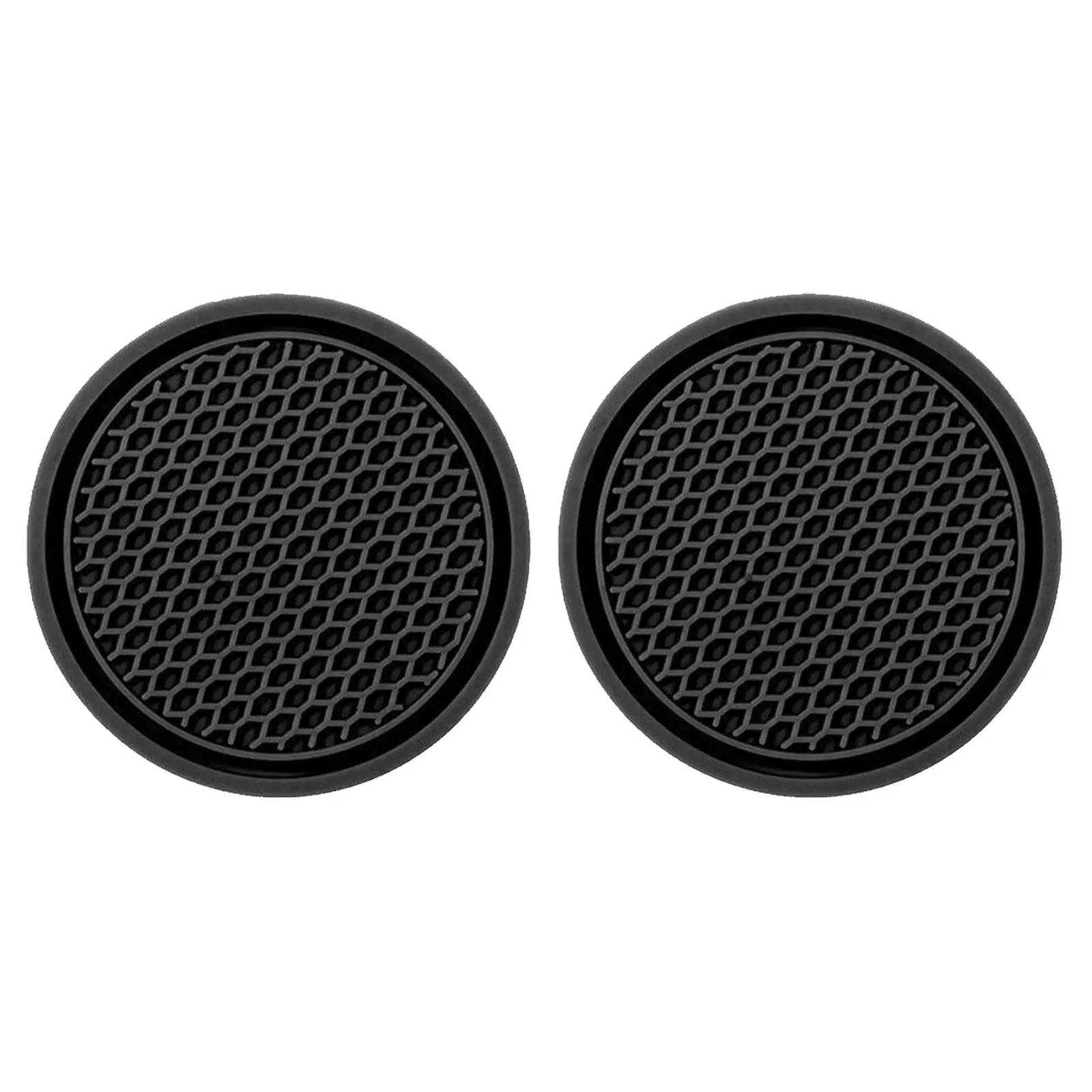 Auto Interior car creative water coaster Non-slip Diamond Rhinestone Rubber Mat for Bottle Holder Coaster Anti-skid Cup Holders Peaceful Pleasures Health and Wellness 2pcs