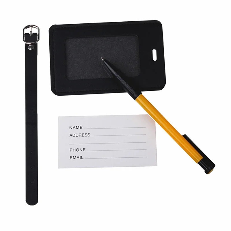 Bride & Groom Leather Luggage Tag | Honeymoon Wedding Gift