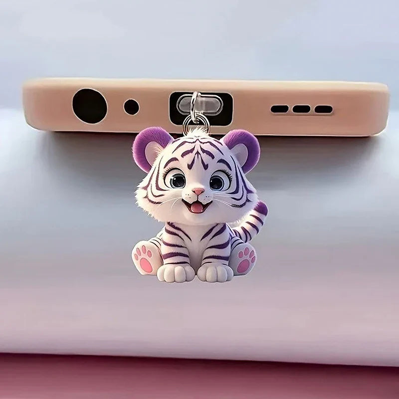 Cute Cat & Dog Type-C Dust Plug Charm Pendant