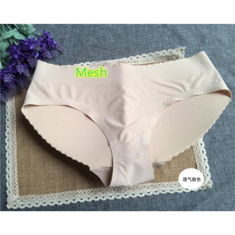 Women Sexy Panties Seamless Padded Bottom Panties Buttocks Soft Push Up Lingerie Underwear Butt Lift Briefs Hip Enhancer Shaper Peaceful Pleasures Health and Wellness Breathable Skin M