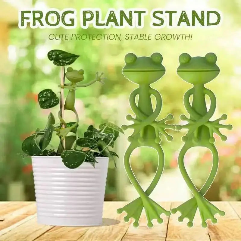 Frog Plant Support Clips – Decorative Plastic Plant Stand Plant Support Clip Peaceful Pleasures Health and Wellness