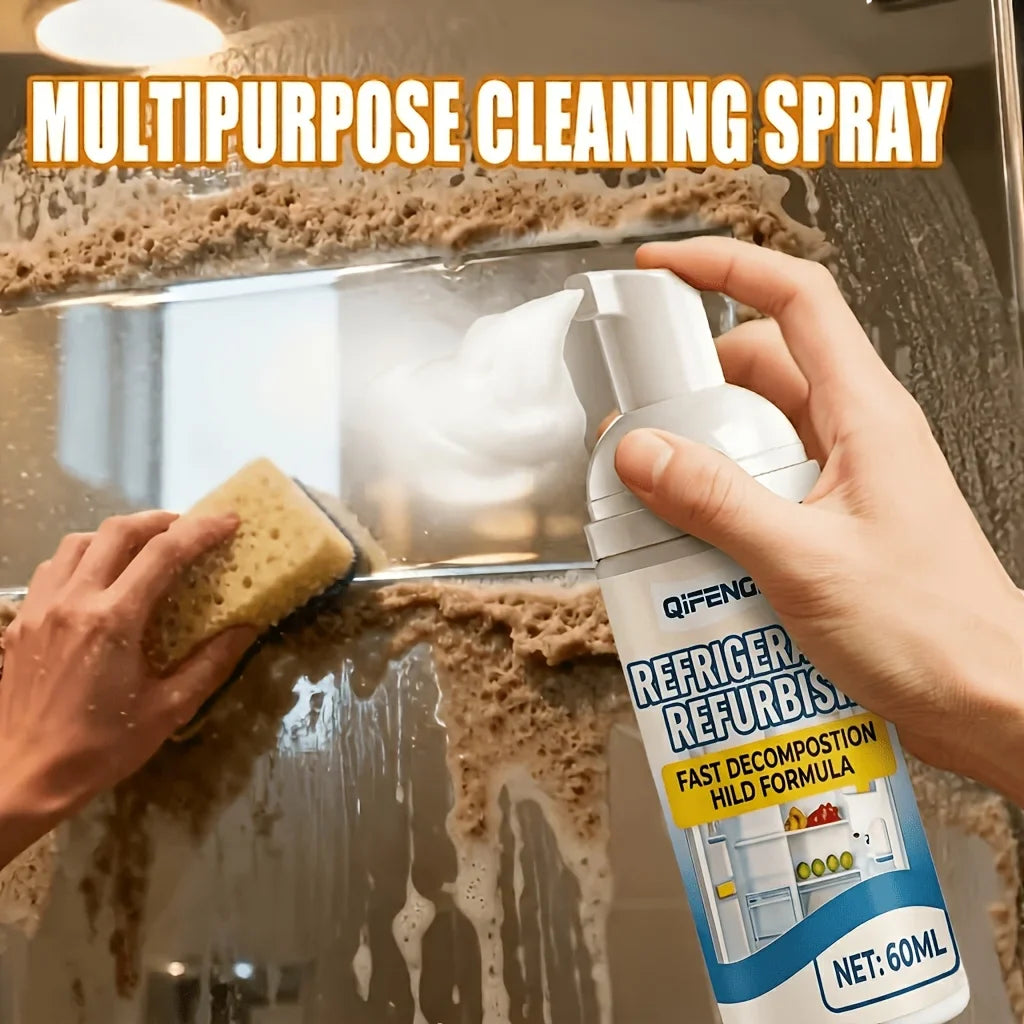 Foam Spray Fridge Cleaner – Removes Grease, Stains & Odours