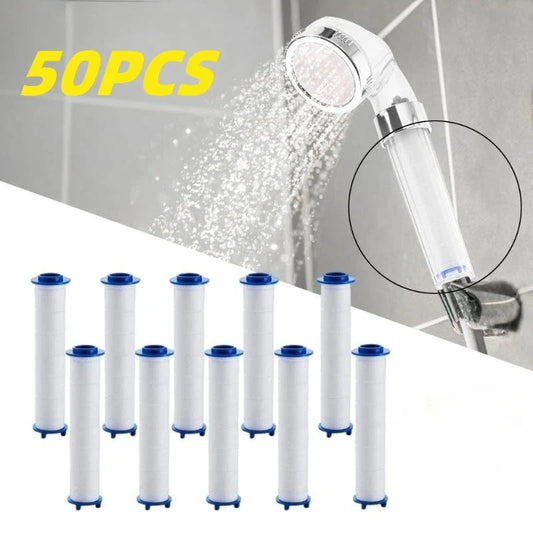 50-Pack Shower Head Filter Cartridges | PP Cotton Water Purifier Shower Filter Cartridge Oasis Select