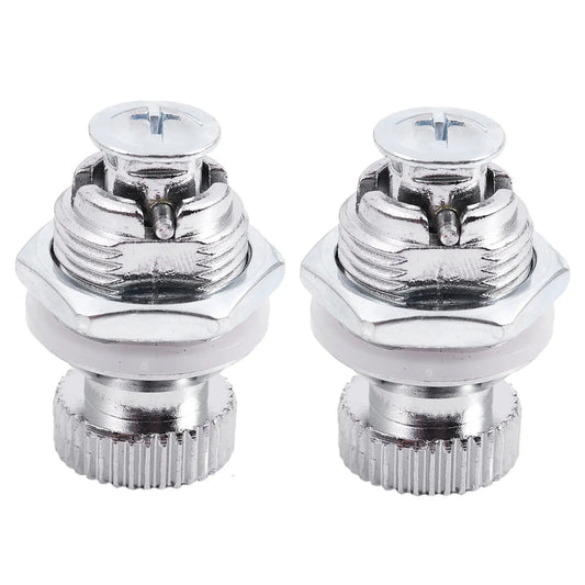 A36T-2X Lever Lock For Furniture, With Round Knob, External Thread 1.7 Cm Peaceful Pleasures Health and Wellness silver CN