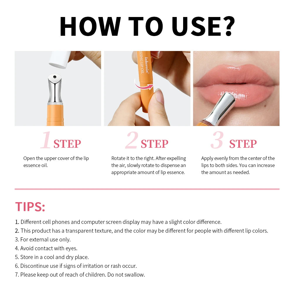 6 color lip essence lip long lasting moisturizing light lip lines color highlighting olive honey lipstick Peaceful Pleasures Health and Wellness