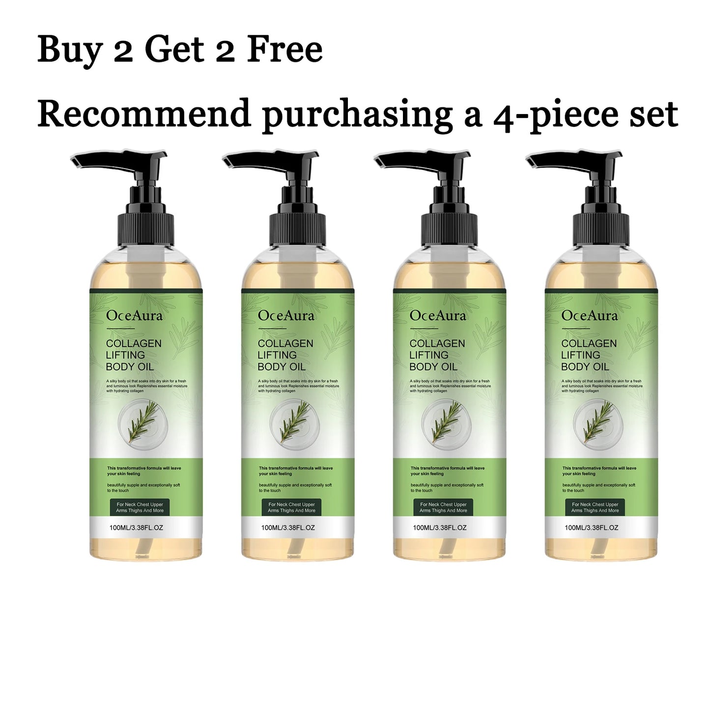 OceAura 100ml Collagen Body Oil | Hydrating & Firming Skin Care