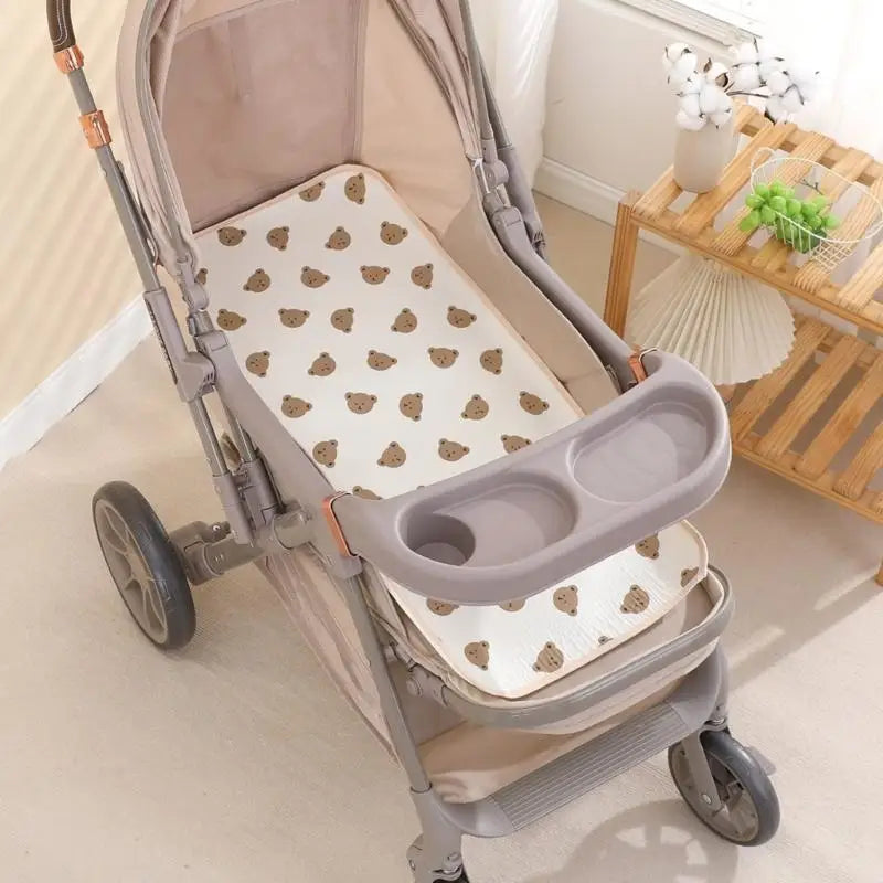 Waterproof Baby Stroller Changing Pad – Soft Cotton, 40x80cm