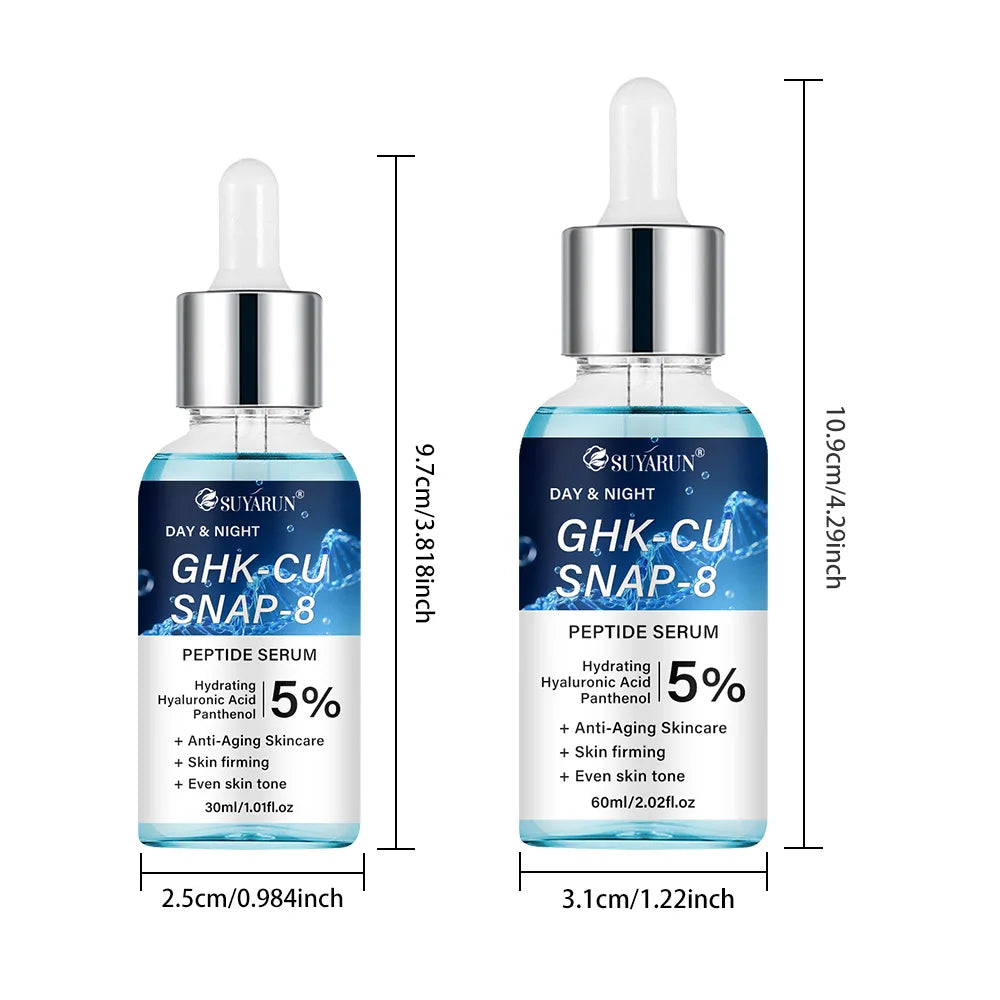 SUYARUN Anti-Aging Peptide Serum | GHK-Cu & SNAP-8 Formula for Day & Night Firming Treatment. Peaceful Pleasures Health and Wellness