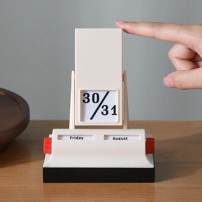 Flip Perpetual Desk Calendar – Tabletop Ornament for Home & Office