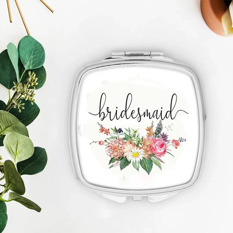 Bridesmaid Proposal Gift | Maid of Honor Bridal Party Keepsake Bridesmaid Proposal Gift Peaceful Pleasures Health and Wellness bridesmaid mirror