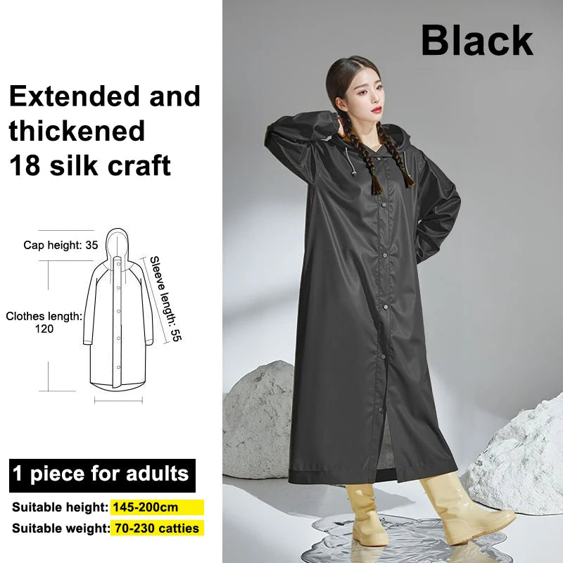 Ultra-Light Packable Rain Poncho | Reusable EVA Rainwear