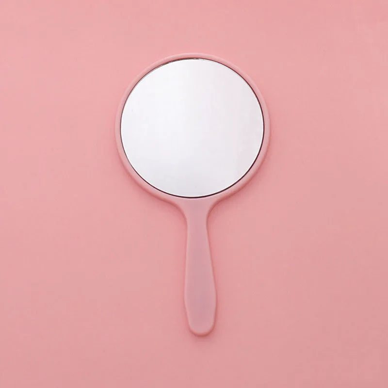 Handheld Round Makeup Mirror | Portable Vanity Mirror Gift