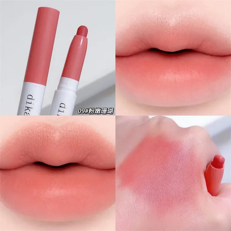 Waterproof Matte Lip Liner Pencil – Nude & Coral Pink, Long-Lasting