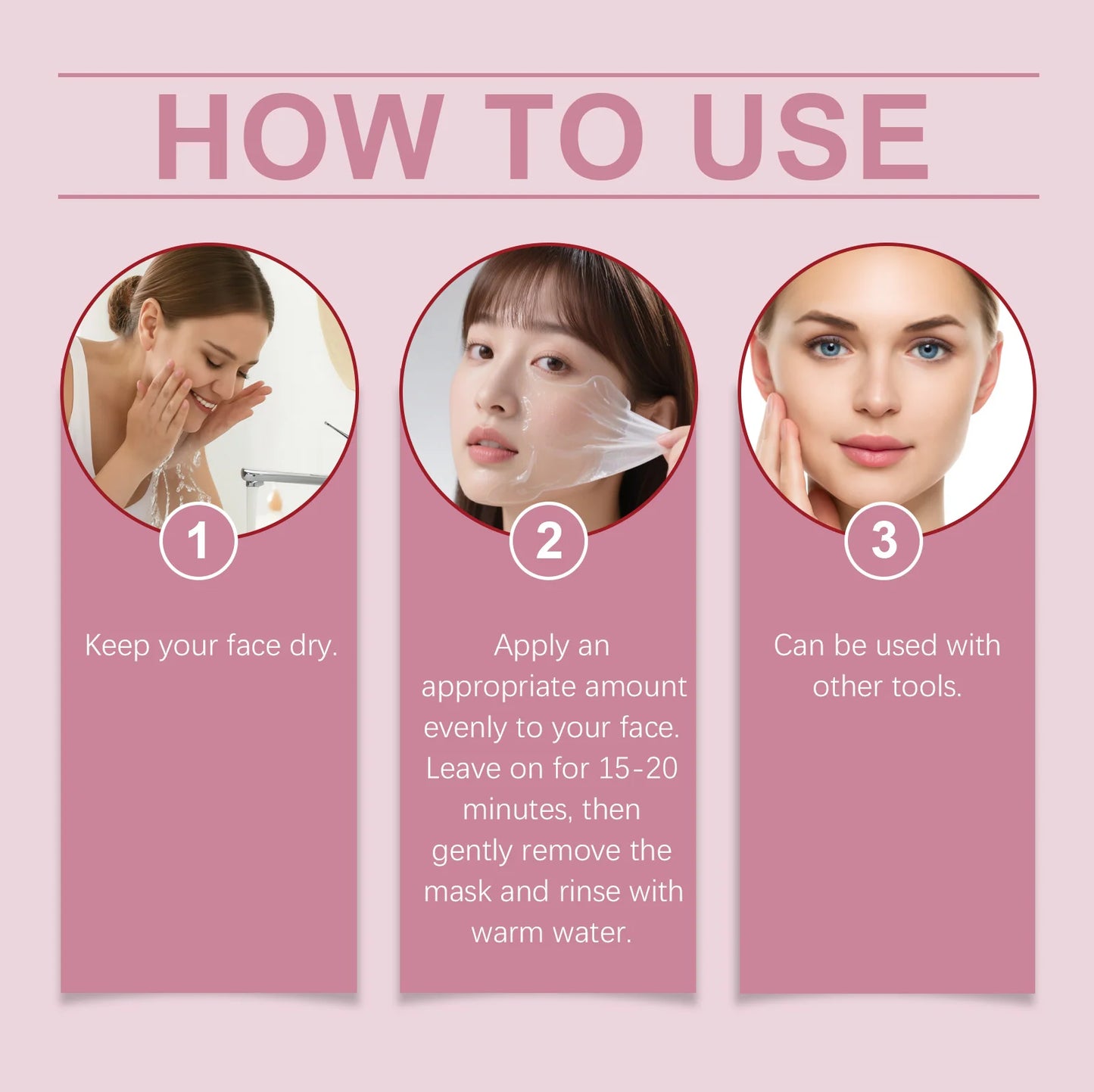Collagen Facial Mask Brightening Moisturizing Firming Fade Fine Lines Improve Dullness Smoothing Glowing Wrapping Peel-Off Mask Peaceful Pleasures Health and Wellness