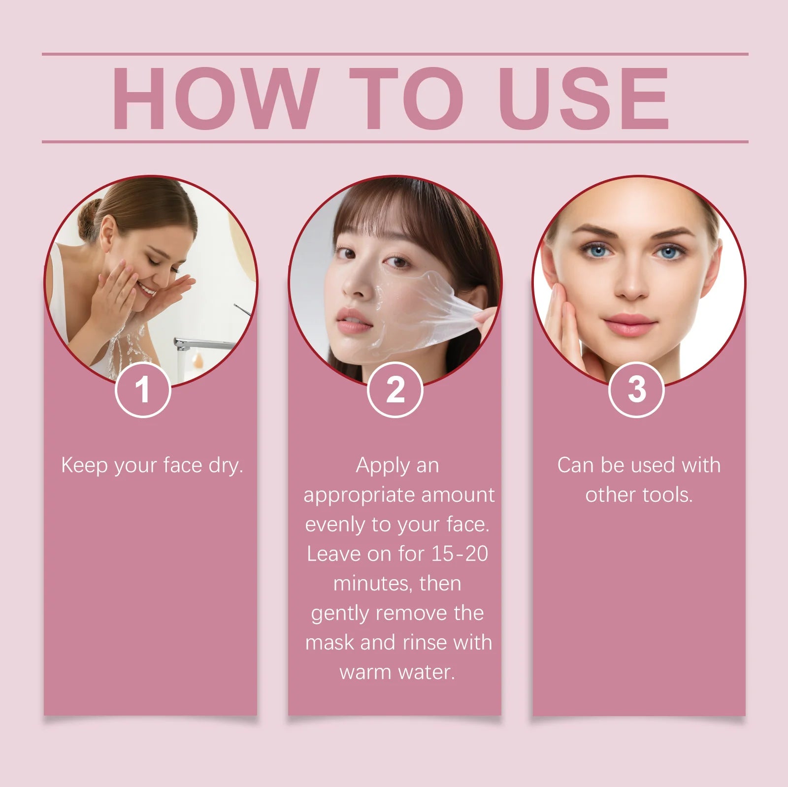 Collagen Facial Mask Brightening Moisturizing Firming Fade Fine Lines Improve Dullness Smoothing Glowing Wrapping Peel-Off Mask Peaceful Pleasures Health and Wellness