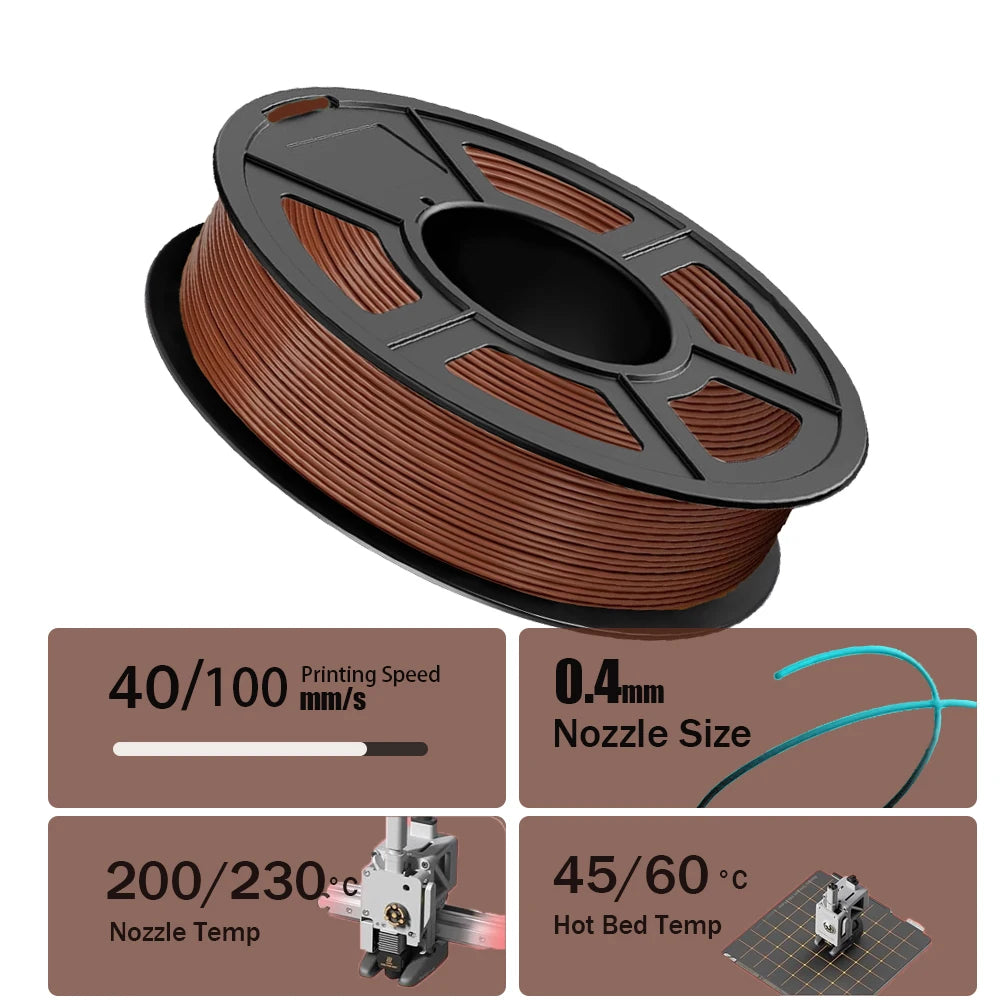 DINGSUN PLA+ 3D Printer Filament 1.75mm 250g Spool