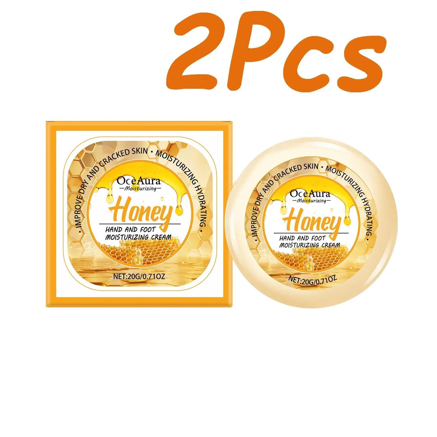 OceAura Honey Hand & Foot Cream – Moisturizing, 20g