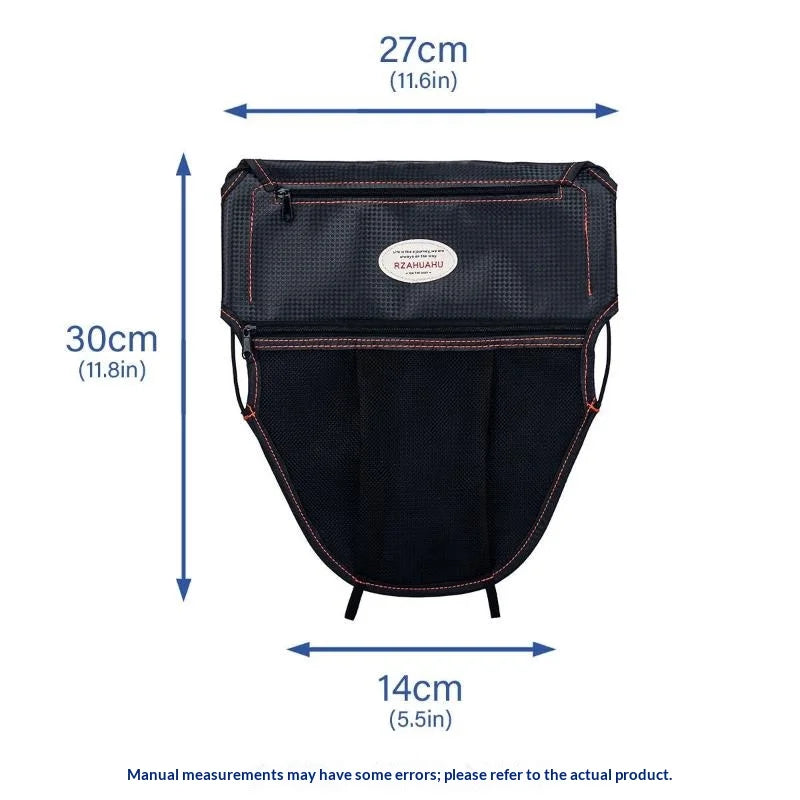 Car Seat Middle Organizer – Zippered Pockets, Large Capacity