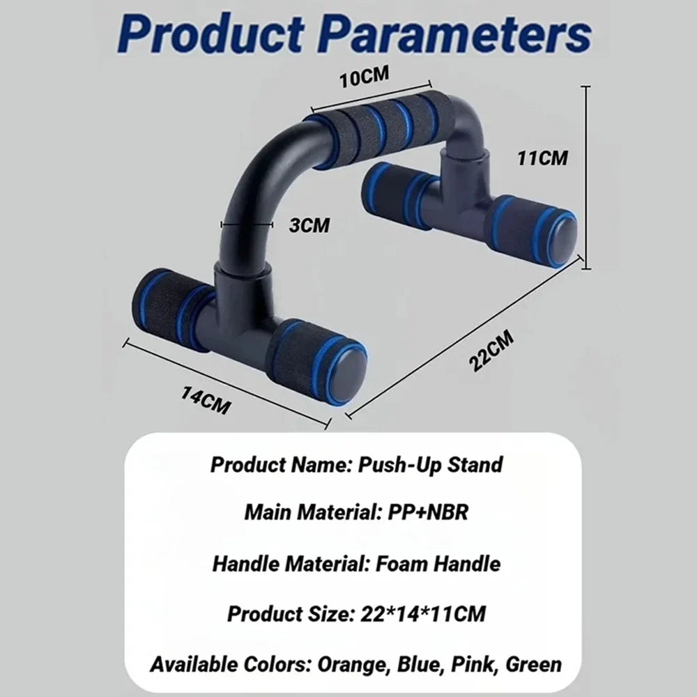 Non-Slip H-Shaped Push Up Bars – Chest & Arm Strength Trainer