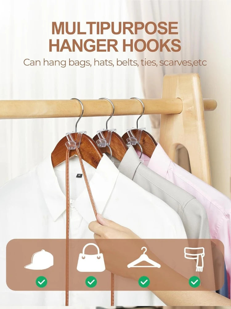 20-Pack Hanger Connectors | Space-Saving Closet Organizers