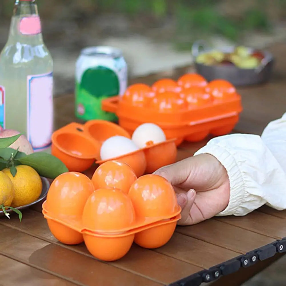 Portable Plastic Egg Carrier Case – 2, 4 & 6 Grid Storage Box for Camping, Travel & Picnic Peaceful Pleasures Health and Wellness