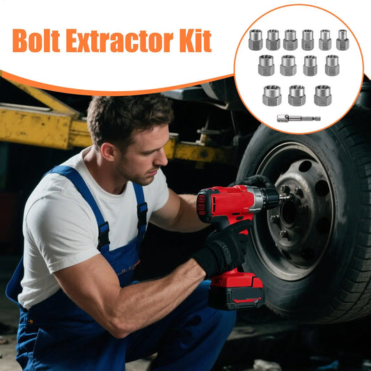 Bolt Extractor Kit | Stripped Socket 3/8" Drive Nut Remover Set Bolt Extractor Set Peaceful Pleasures Health and Wellness CN