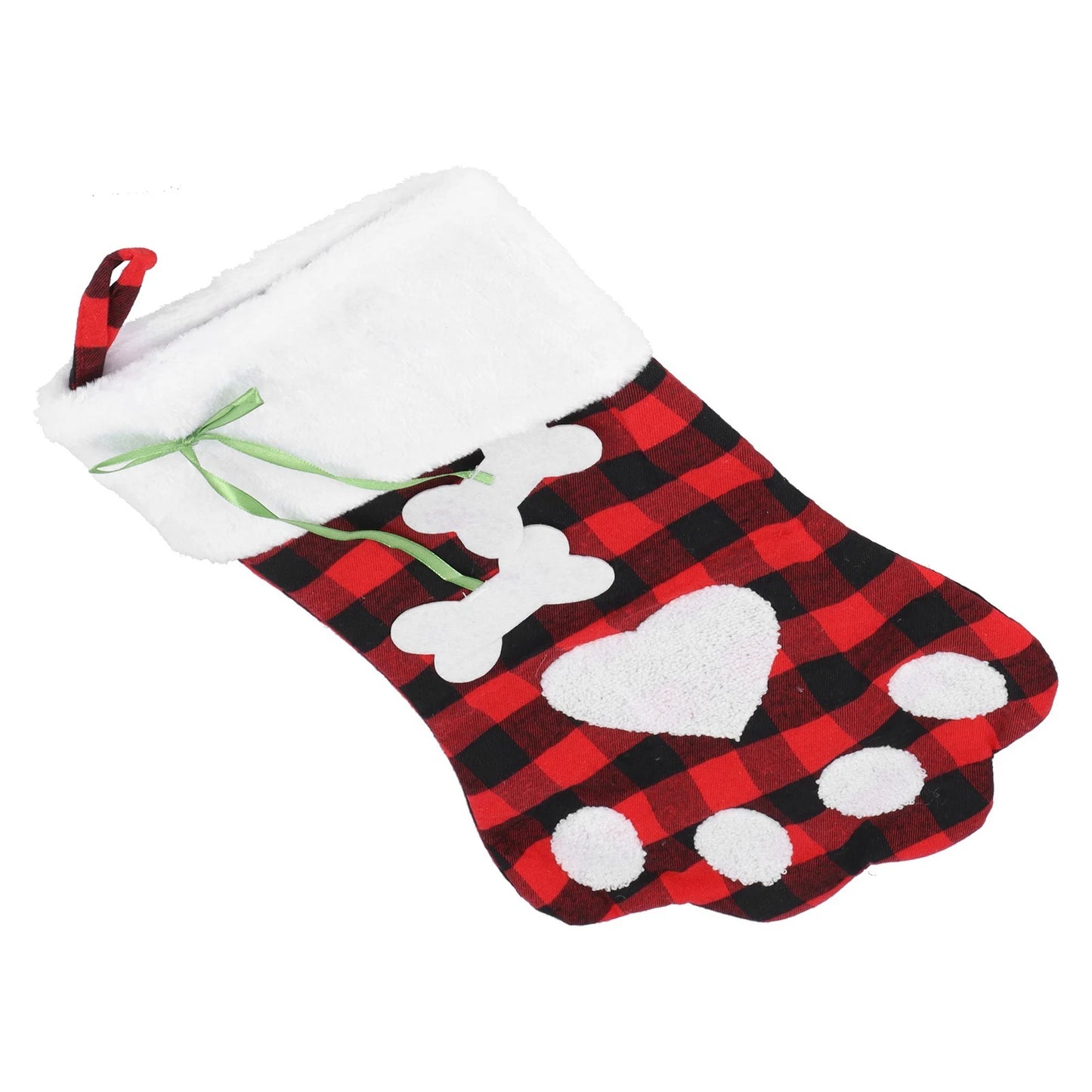 Christmas Cute Stockings Christmas Pet Stocking Short Plush 90g for Christmas Fireplace Decoration for Pet Dog Snacks Toys Peaceful Pleasures Health and Wellness