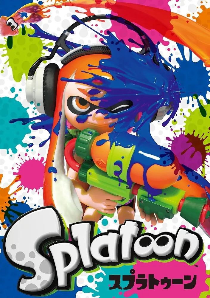 Classic game Splatoon 3 poster anime painting art Canvas printing Wall Home Living Room Internet bar decoration hanging painting Peaceful Pleasures Health and Wellness