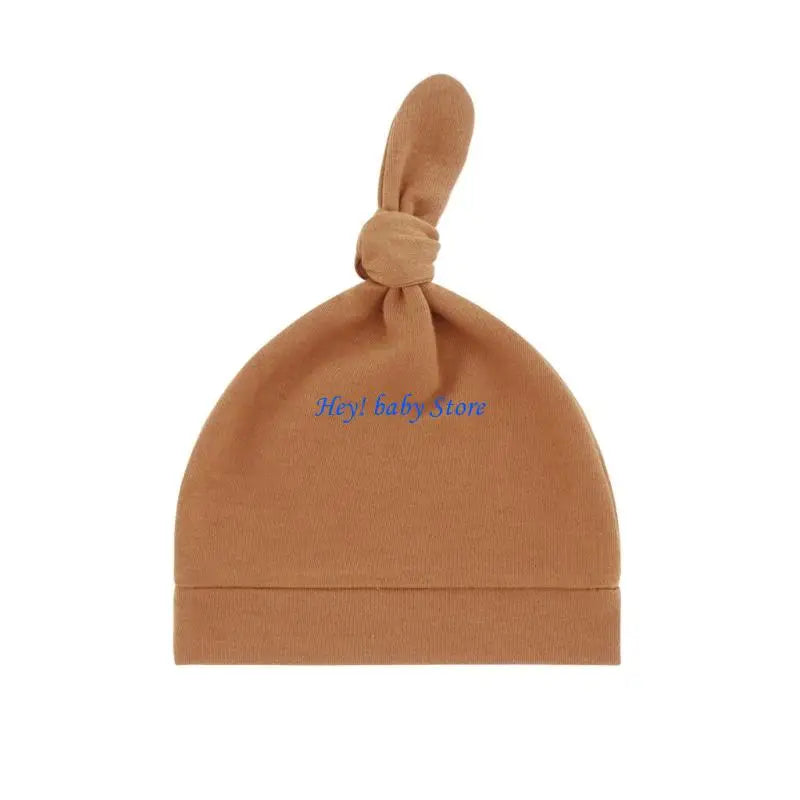 Soft Cotton Knotted Baby Hat – Newborns & Infants 0–24M
