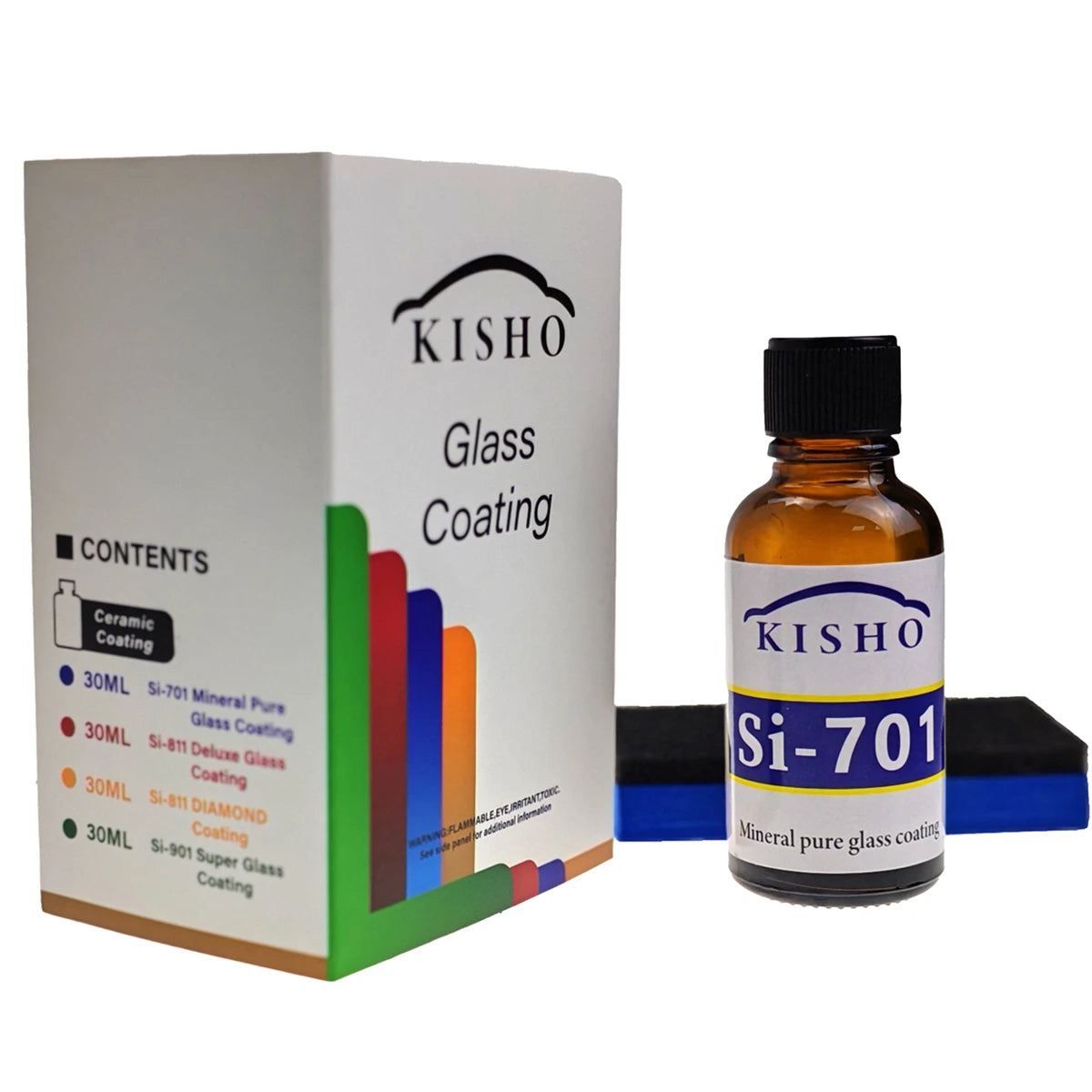 SI-901 811 KISHO Car Liquid Ceramic Coat Hydrophobic Glass Graphene Ceramic Coating Paint Care Anti-scratch Glasscoat Polish Peaceful Pleasures Health and Wellness si-701 set