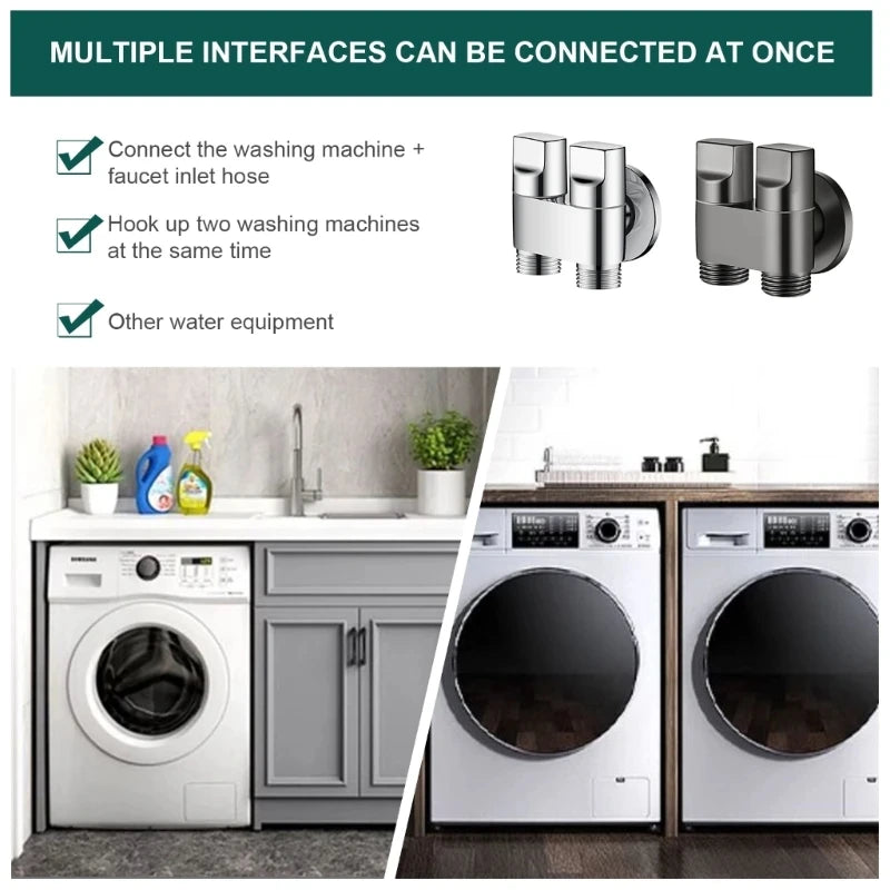 G1/2 Double Outlet Angle Valve – Bidet & Washing Machine