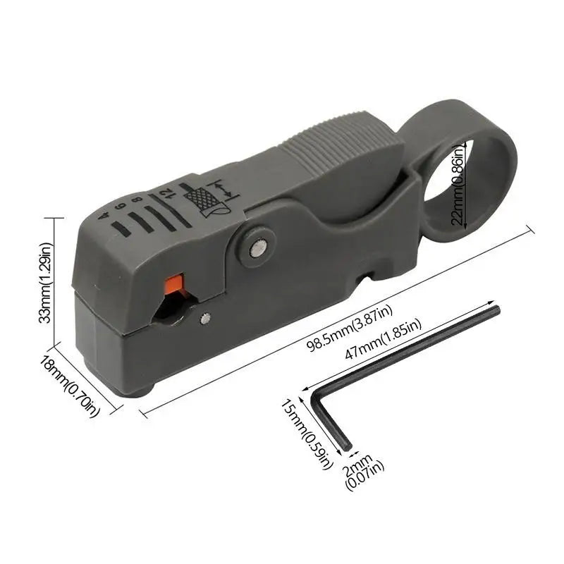 4-in-1 Automatic Wire Stripper Cutter & Crimping Tool Wire Stripping Tool Peaceful Pleasures Health and Wellness Black